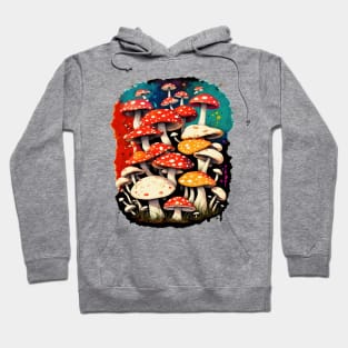 Retro Mushrooms 01 Hoodie